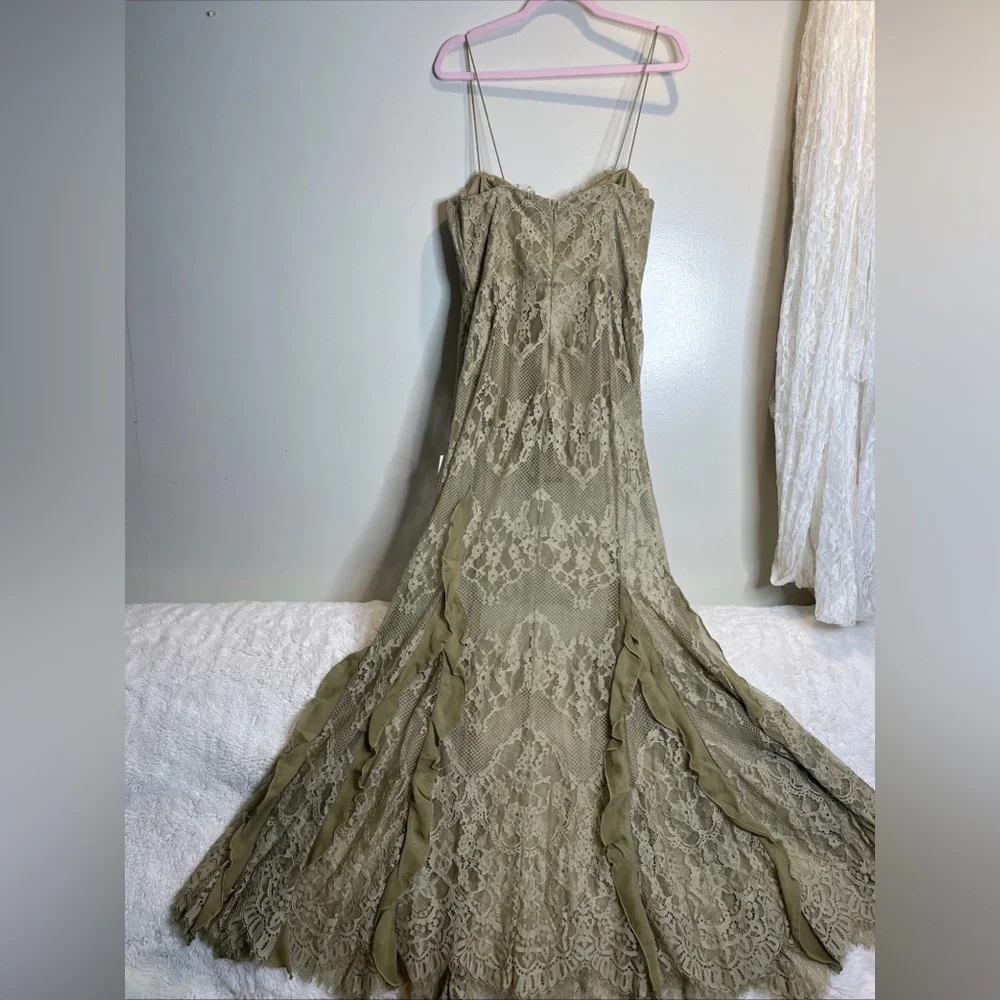 Free People For Love & Lemons Shirley Lace Bodysuit Maxi Dress - Picture 7 of 9